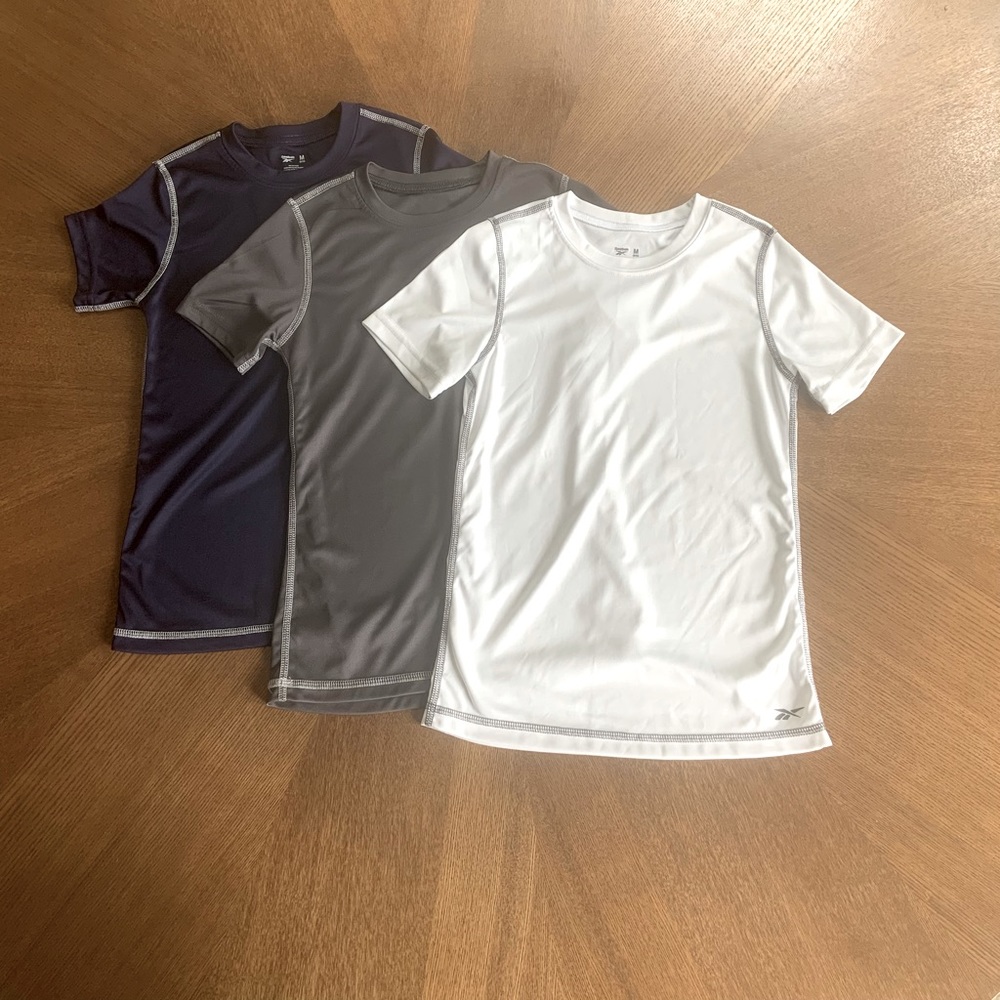 Set of 3 boys Reebok undershirts M 8/10